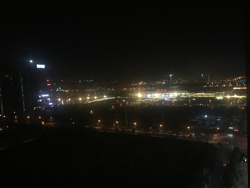 长沙南站夜景 长沙南站