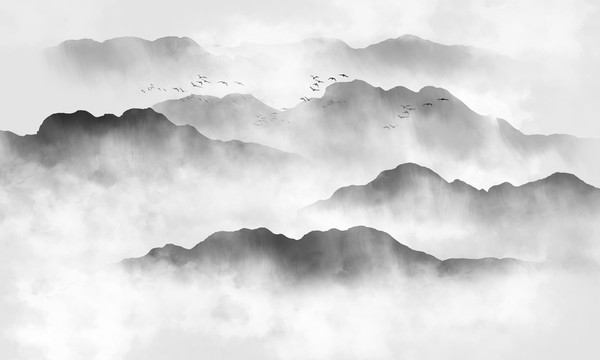 水墨山水畫