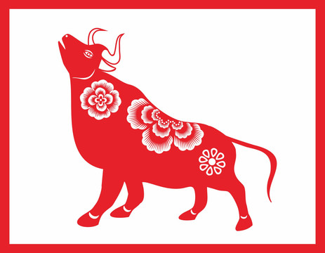 牛年剪紙