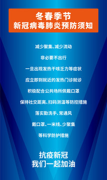 新冠肺炎預防須知