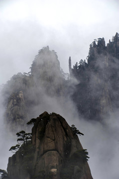 黄山冬景