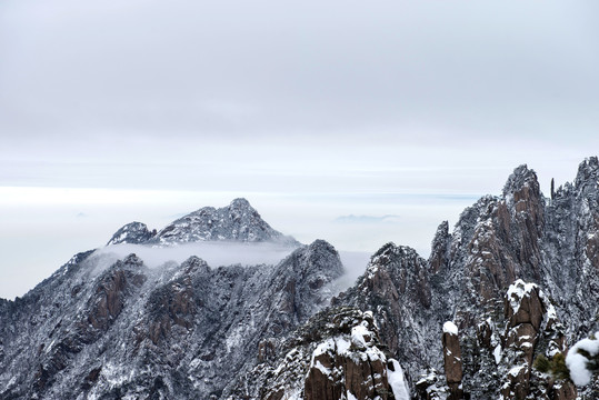 黄山冬景