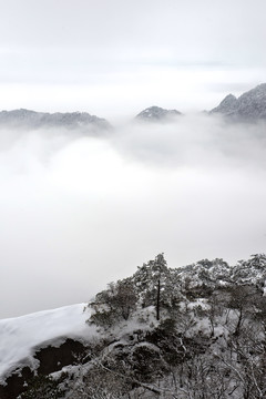 黄山冬景