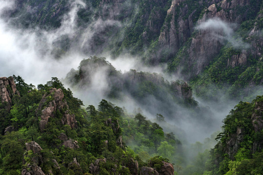 黄山冬景