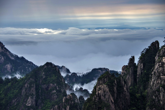 黄山冬景