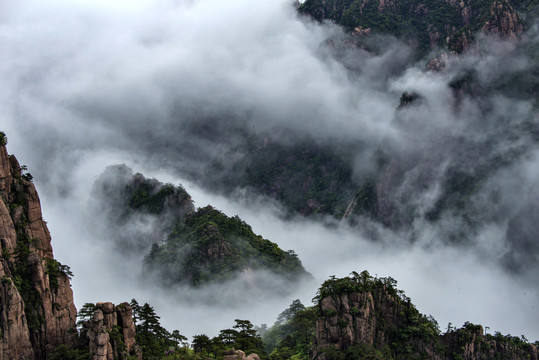 黄山冬景