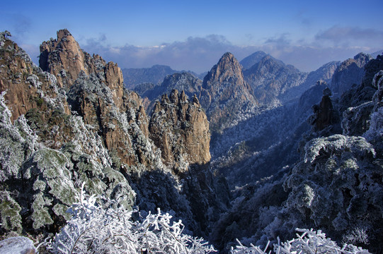 黄山冬景