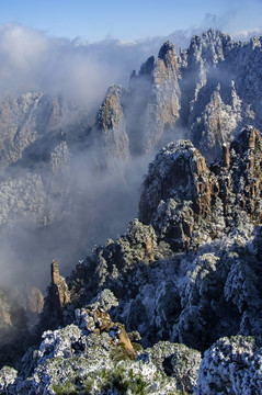 黄山冬景