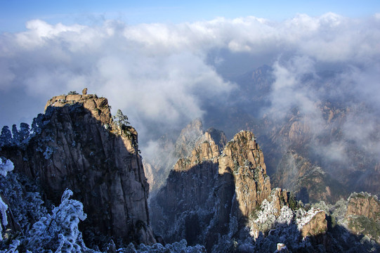 黄山冬景