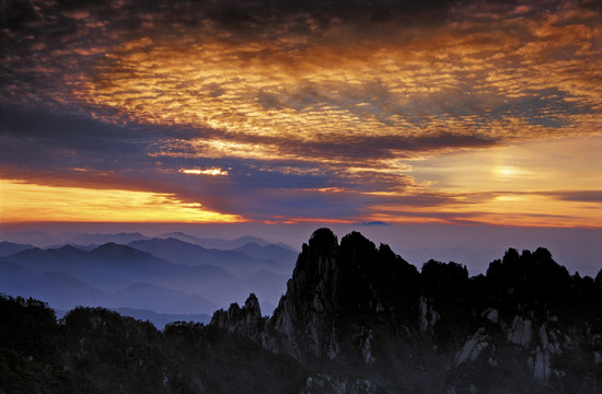 黄山冬景