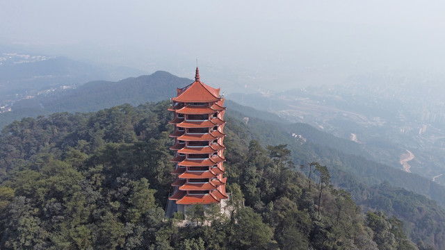 缙云山地标香炉塔