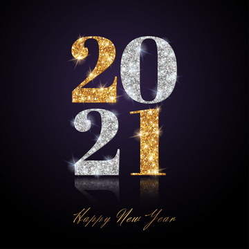 2021金銀粉圣誕賀圖