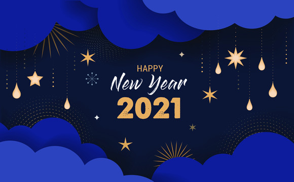 2021新年快樂(lè)賀圖