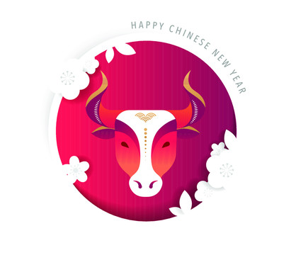 牛年頭像新年賀圖