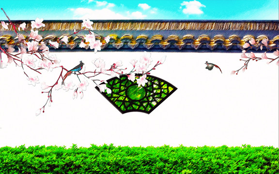 中式壁紙