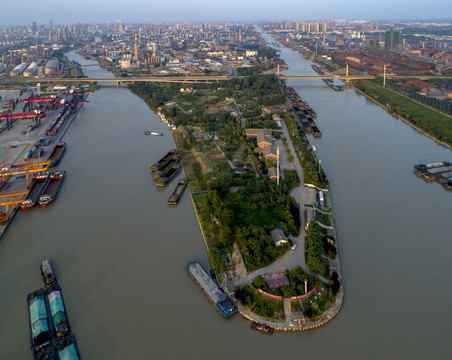 运河之都江苏省淮安市城市风光