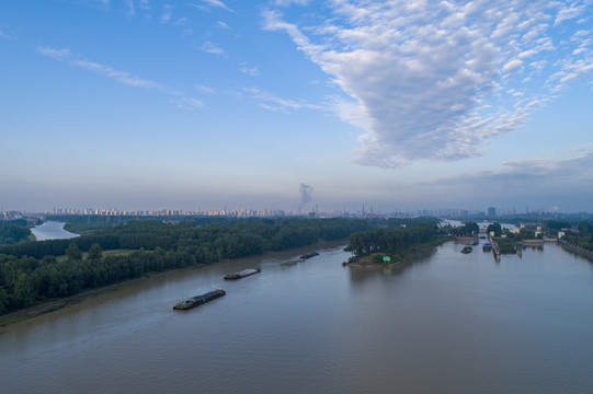 运河之都江苏省淮安市城市风光