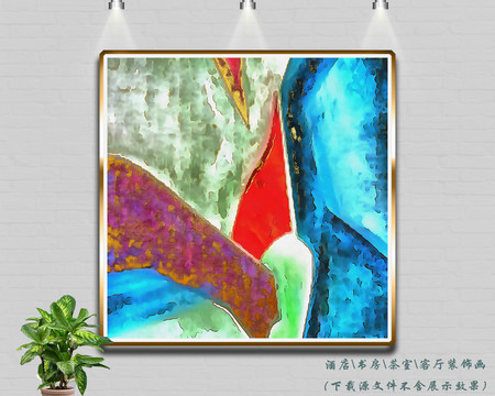 抽象油畫