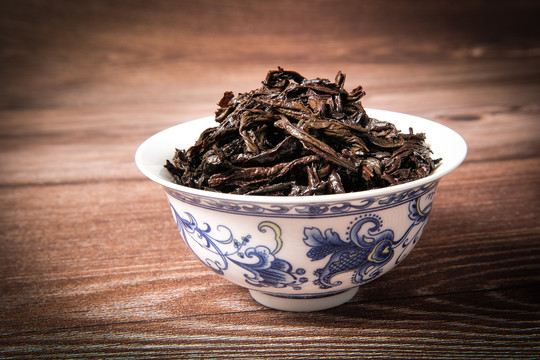 水金龜武夷巖茶茶底4