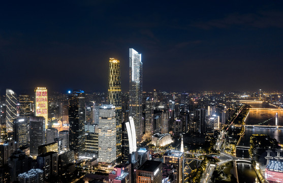 广州城市CBD夜景