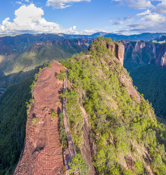 航拍玉龙千龟山