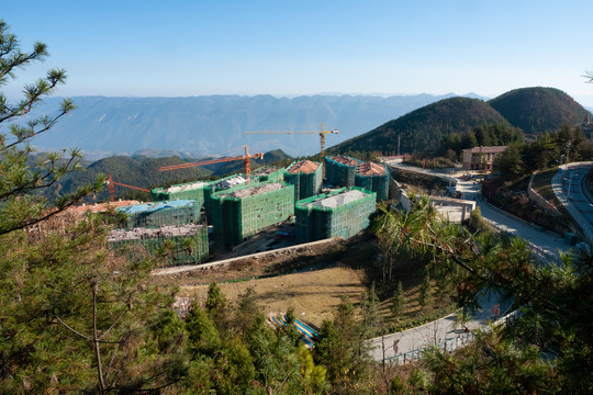 重庆巫山摩天岭在建楼盘