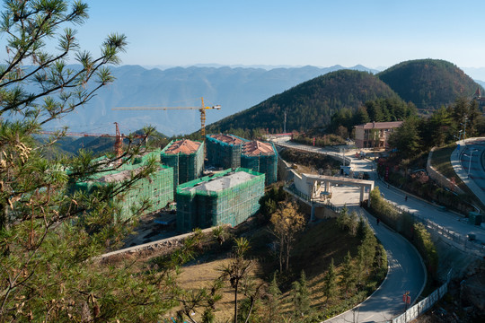 重庆巫山摩天岭在建楼盘