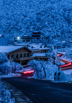 重庆金佛山雪白的童话世界