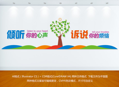 心理咨詢室文化墻