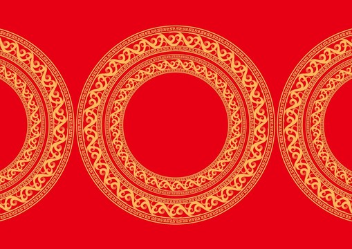 矢量花環(huán)邊框一
