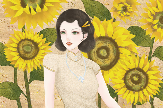 民國(guó)風(fēng)女孩