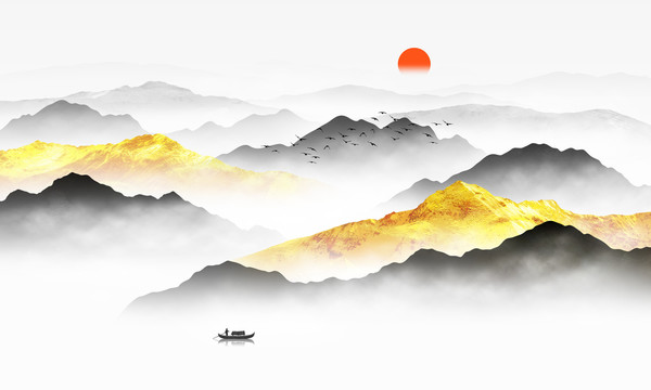 禪意山水畫