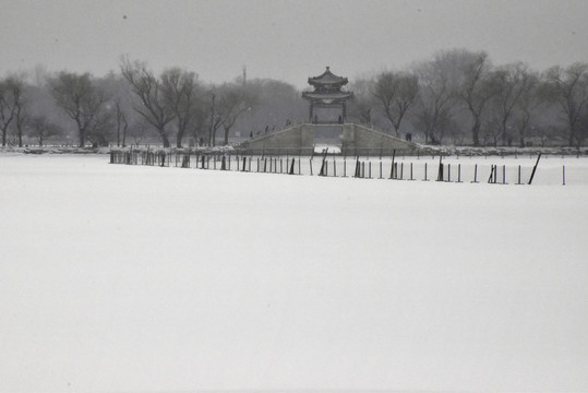 颐和园雪景