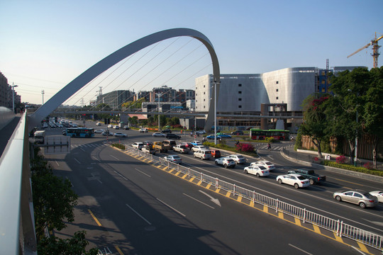 城市交通路口天桥景观