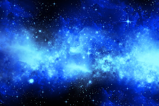 藍色星空圖