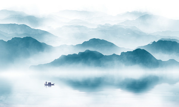 水墨山水畫(huà)