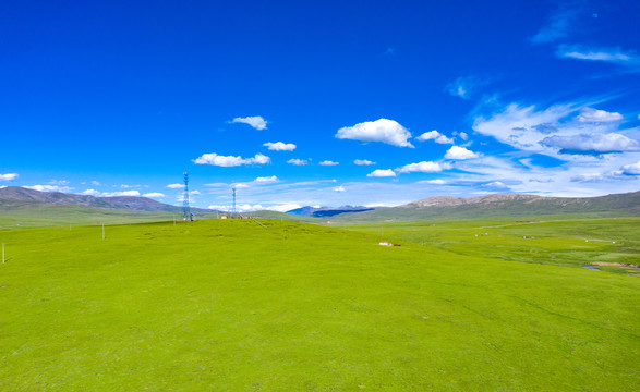 中国西藏那曲草原自然风光