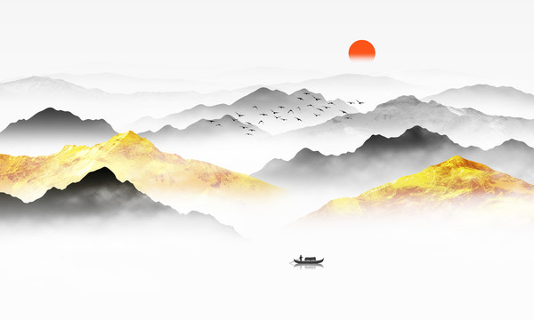 禪意山水畫