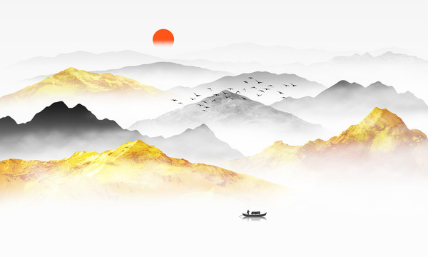 禪意山水畫