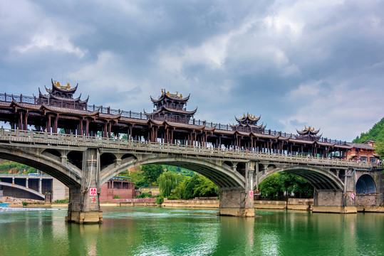 中国贵州黔东南下司古镇廊桥