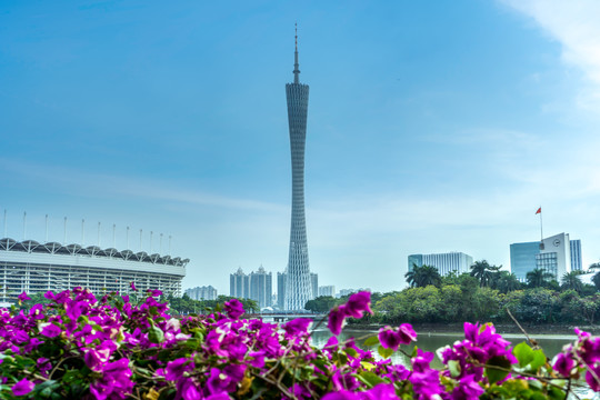 广州电视塔特写