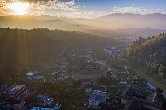 龙岩永定土楼风光