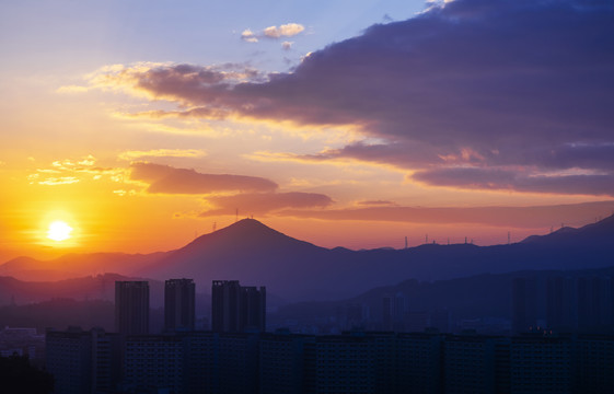 深圳日出风景