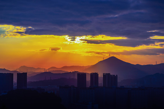 深圳日出风光