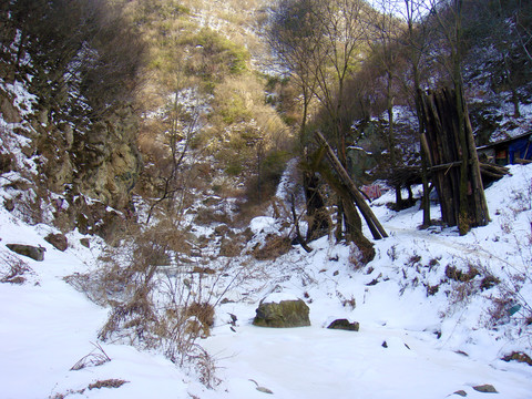 冰河雪景