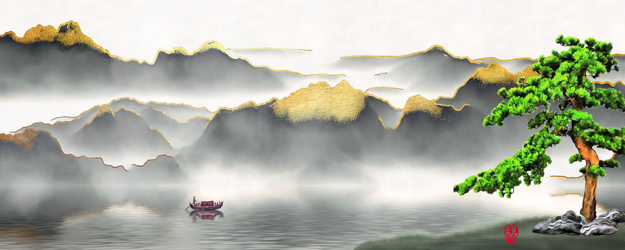 新中式意境山水