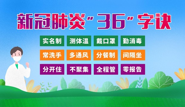 疫情防控36字诀