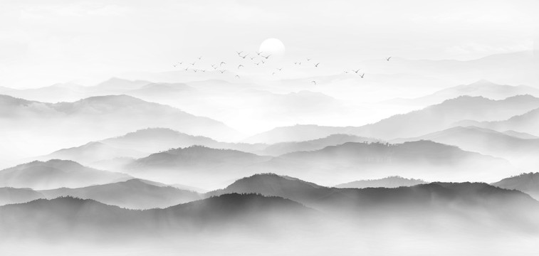 水墨山水畫