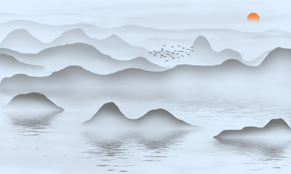 水墨山水畫