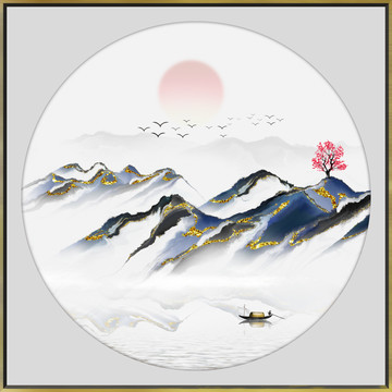 高端水墨山水装饰画